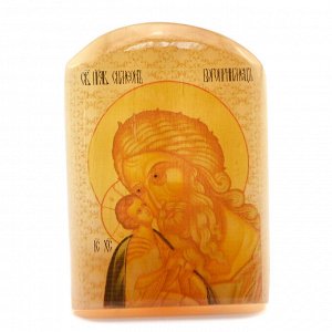 Именная икона из селенита "Св.Симеон Богоприимец" арка большая, 50*30*65мм