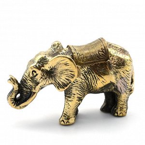 Слон с попоной литье из бронзы 59*21*58мм.