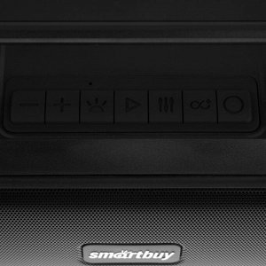 Портативная колонка Smartbuy WARLORD, 80 Вт, 3600мАч, BT, FM, microSD, USB, AUX, RGB, черная