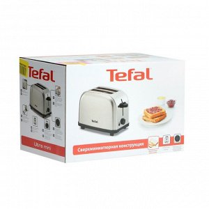 Тостер Tefal TT 330D30, 700 Вт, 6 режимов прожарки, 2 тоста , серебристый