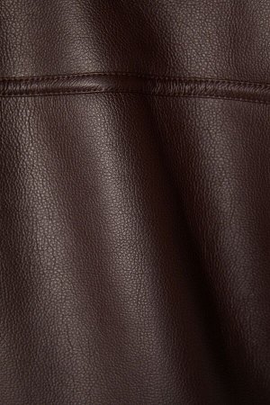 Байкерская куртка из искусственной шерсти из искусственной кожи 03752644