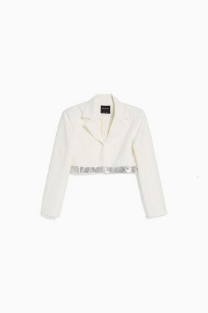 Пиджак с блестящим камнем 01241405