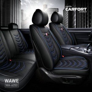 Чехлы (накидки) CARFORT Wave, экокожа, комплект, черный