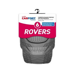 Коврики а/м CARFORT "Rovers 6" термопласт NBR, к-т 4шт. Black