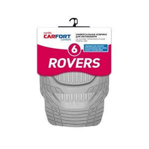 Коврики а/м CARFORT "Rovers 6" термопласт NBR, к-т 4шт. Grey