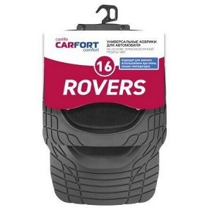 Коврики а/м CARFORT "Rovers 16" термопласт NBR со съёмн.ковр., к-т 4шт. Black