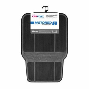 Коврики а/м CARFORT "MotoRed 1" резина, универсальные, к-т 4шт. Black