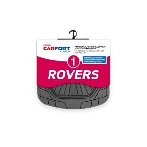 Коврики а/м CARFORT "Rovers 1" термопласт NBR, к-т 2шт. Black задний