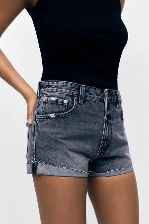 Женские джинсовые шорты со средней посадкой 04691302