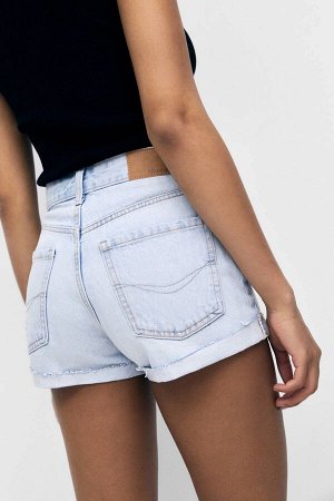 Женские джинсовые шорты со средней посадкой 04691302