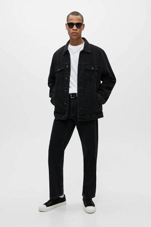 Черная джинсовая куртка 04713508