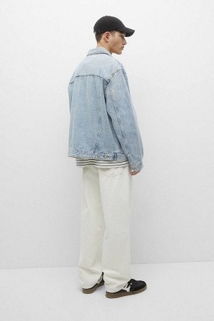 Мужская джинсовая куртка с карманами 08713504