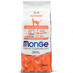 Monge Cat Monoprotein Salmon корм для взрослых кошек с лососем 10 кг