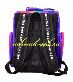 1074-mm-147 рюкзак+мешок (Бабочка) фиолет h36