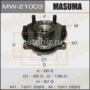 Ступичный узел MASUMA front FUGA Y50/51 SKYLINE V36  (with ABS) *