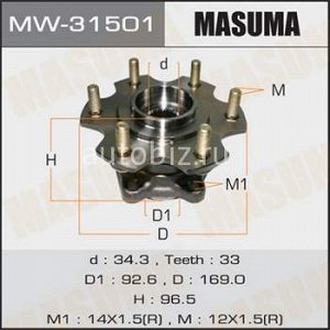 Ступичный узел MASUMA rear PAJERO/ V87W, V97W *
