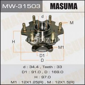 Ступичный узел MASUMA rear PAJERO/ V65W, V75W *