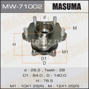 Ступичный узел MASUMA front ESCUDO/ JB416 *