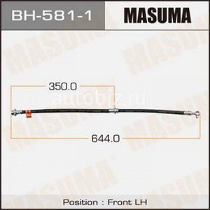 Шланг тормозной MASUMA N-  /front/  X-TRAIL T31 LH *