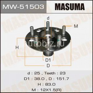 Ступичный узел MASUMA rear CR-V/ RD6, RD7 *