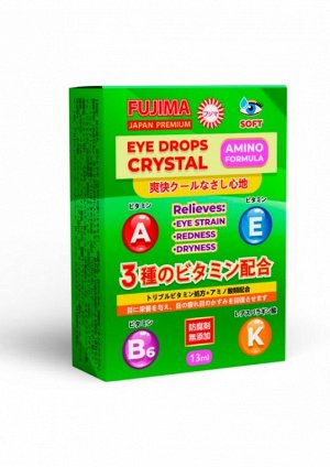 Fujima Увлажняющие капли для глаз EYE DROPS CRYSTAL(13мл) soft