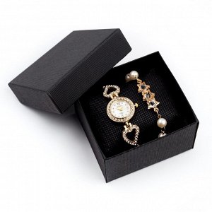 Подарочный набор 2 в 1 "Sifoe": наручные часы и браслет