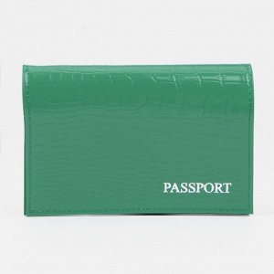 Обложка для паспорта, цвет зелёный 3506372