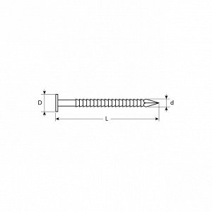 Гвозди ершеные с плоской головкой