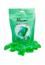 Капсулы для стирки ALEUMI Fresia 3в1 (Фрезия) , пакет 10шт*8гр. Высококонцентрированное средство с 8-кратной силой очищения. Смягчение ткани, парфюмированный аромат.