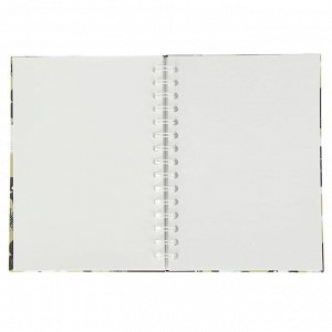 Блокнот для зарисовок А5, 60 листов на гребне Sketchbook "Принты", твердая обложка, блок офсет 100г/м2