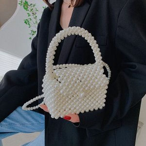 Женская сумка-мини через плечо из искусственного жемчуга