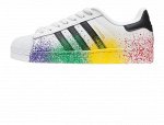 Кроссовки А Superstar Pride pack White Black арт 5014-2