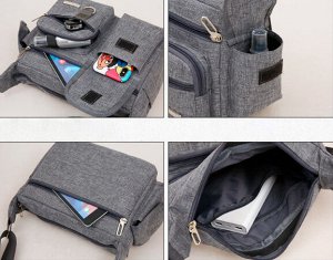 Мужская сумка через плечо, сумка-мессенджер, сумка-портфель