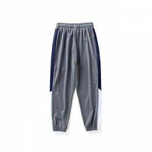 Однотонные спортивные брюки для мальчиков,, с двухцветными вставками по бокам