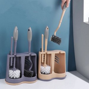 Ершик для унитаза 3 в 1 My Home Toilet Brush