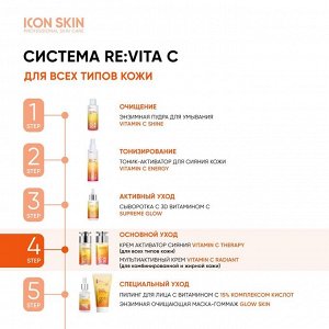 ICON SKIN VITAMIN C Крем-сияние для лица с витамином С для всех типов кожи, 30 мл