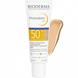 Биодерма Солнцезащитный крем-гель M SPF 50+, светлый оттенок, 40 мл (Bioderma, Photoderm)