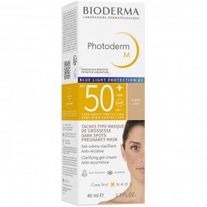 Биодерма Солнцезащитный крем-гель M SPF 50+, светлый оттенок, 40 мл (Bioderma, Photoderm)