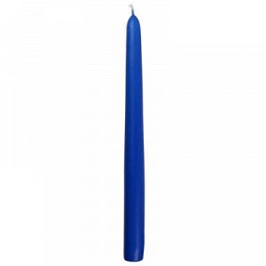 LADECOR Свеча античная коническая парафиновая, 25 см, цвет синий