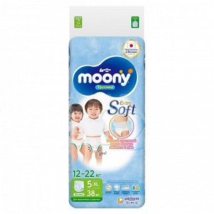 MOONY трусики  универсальные  XL (12-22 кг), 38 шт NEW