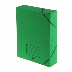 Папка архивная А4 на резинке 70мм зеленая