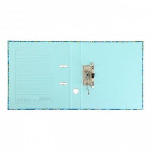Папка–регистратор А4, 50мм ENIGMA голубая, ламинированная, EK 38210