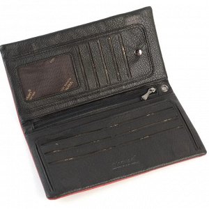 Большой женский мягкий кожаный кошелек-клатч VerMari 3898-А Ред