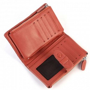 Маленький женский кожаный кошелек 3998 Ватермеолон Ред