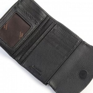 Маленький женский мягкий кожаный кошелек VerMari 3907-1806 Блек