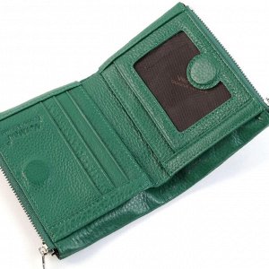 Маленький женский кожаный кошелек на магнитной кнопке VerMari 9949-1806 Грасс Грин