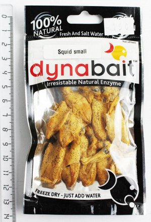 Кальмар мелкий Dynabait Small Squid (сухой, 100% натуральный, long life)