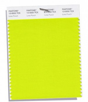 PANTONE 13-0550 Lime Punch — Лаймовый пунш