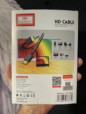 Кабель c HDMI на HDMI Earldom W24 3M version 1.4V