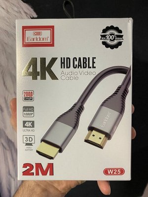Кабель c HDMI на HDMI Earldom W25 2M version 1.4V